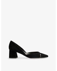 LK Bennett - Cecile 55 Cut-Out Suede Heeled Courts - Lyst