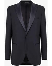 Reiss - Poker Single-breasted Slim-fit Stretch-wool Blend Suit Jacket - Lyst