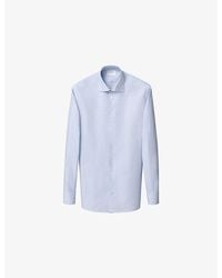 Eton - Checked Slim-Fit Cotton-Twill Shirt - Lyst