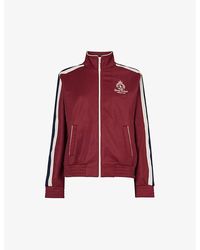 Sporty & Rich - Crown Logo-embroidered Woven Track Jacket - Lyst