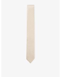 BOSS - Jacquard-Pattern Silk-Blend Tie - Lyst