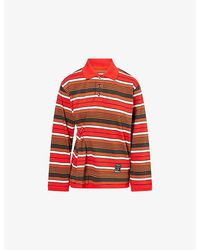 Damson Madder - Noah Cinch Layered Cotton-Jersey Rugby Sweatshirt - Lyst