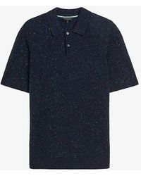 Ted Baker - Ustee Marled Knitted Polo Shirt - Lyst