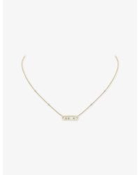 Messika - Move Classique Baby Move 18Ct And 0.14Ct Diamond Necklace - Lyst
