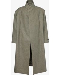 Fear Of God - Oversized Brand-tab Relaxed-fit Wool And Cotton-blend Coat - Lyst