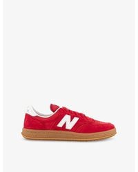 New Balance - T500 Suede Low-Top Trainers - Lyst
