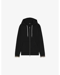 BOSS - Zip-Through Cotton-Blend Hoody - Lyst