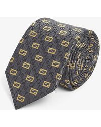 fendi silk tie