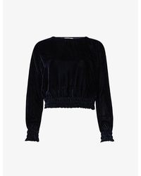 Bella Dahl - Frilled-trims Relaxed-fit Woven-blend Blouse - Lyst