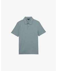 Reiss - Earl Short-Sleeved Cotton Polo Shirt - Lyst