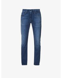7 For All Mankind - Slimmy Tapered Luxe Performance Plus Slim Jeans - Lyst