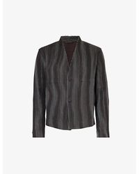 Homme Plissé Issey Miyake - Tweed Pleats Single-breasted Regular-fit Woven Jacket X - Lyst
