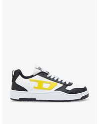 DIESEL - S-ukiyo V2 Branded Low-top Leather Trainers - Lyst