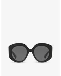 Gucci - Women's Oversized Recycled Acetate Large Logo Sunglasses - Lyst