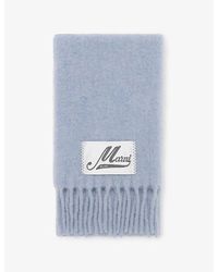 Marni - Logo-Patch Alpaca-Blend Scarf - Lyst