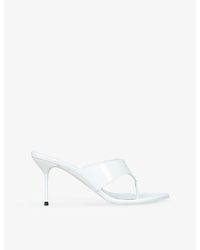 Paris Texas - Lidia Thong 70 Leather Mules - Lyst