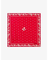 Claudie Pierlot - Printed Square Silk Scarf - Lyst