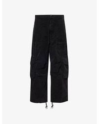 Entire studios - Freight Multi-Pockets Wide-Leg Relaxed-Fit Denim Trousers - Lyst