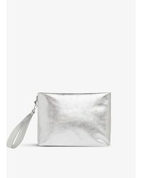 Whistles - Avah Leather Clutch Bag - Lyst