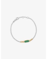 Astley Clarke - X Laura Jackson Bar 18Ct-Plated 925 Sterling- And Malachite Bracelet - Lyst