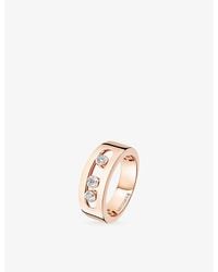 Messika - Move Joaillerie Small 18Ct Rose- And 0.24Ct Diamond Ring - Lyst