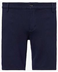 7 For All Mankind - Travel Double-knit Mid-rise Stretch-woven Shorts - Lyst