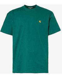 Carhartt - Chase Brand-embroidered Cotton-jersey T-shirt X - Lyst