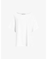 AllSaints - Lydia Oversized Organic-cotton T-shirt X - Lyst