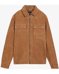 Ted Baker - Thierry Regular-fit Suede Shacket - Lyst