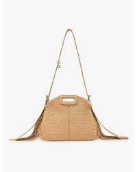 Maje - Miss M Mini Raffia Shoulder Bag - Lyst