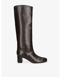 TOTEME - Downtown Leather Heeled Knee-High Boots - Lyst