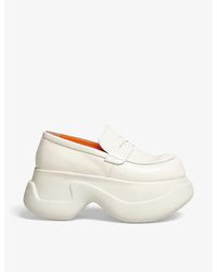 Marni - Chunky-sole Leather Moccasins - Lyst