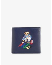 Polo Ralph Lauren - Vy Billfold Logo-embroidered Leather Wallet - Lyst