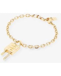 Givenchy - Brand-emblem Brass Bracelet - Lyst