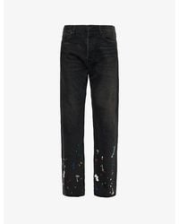 Undercover - Embroidered Bead-design Regular-fit Straight-leg Jeans - Lyst