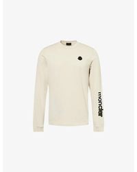 Moncler - Brand-Badge Logo-Print Cotton T-Shirt - Lyst