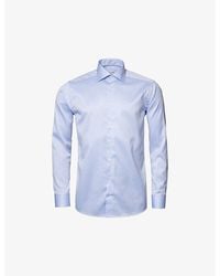 Eton - Slim-Fit Cotton-Twill Shirt - Lyst