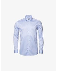 Eton - Slim-Fit Cotton-Twill Shirt - Lyst