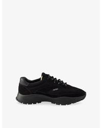 Prada - Panelled Woven And Suede Trainers - Lyst