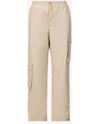 ADANOLA - Wide-leg Mid-rise Shell Trousers X - Lyst