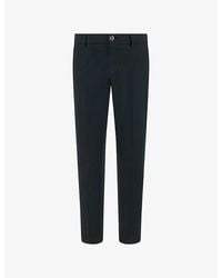 BOGGI - Straight Regular-Fit Stretch Cotton-Blend Trousers - Lyst