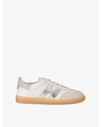 Hogan - Cool Leather And Suede Low-Top Trainers - Lyst