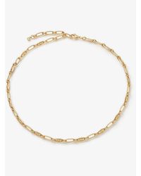 Astley Clarke - Celestial Orbit 18ct Yellow Gold-plated Vermeil Sterling Silver And Sapphire Necklace - Lyst