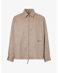 Jacquemus - The Flash Zip Wool Shirt - Lyst