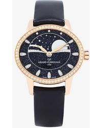 Girard-Perregaux - 80496d52a751-ck4a Cat's Eye Celestial Rose Gold, Stainless Steel, Leather And Diamond Watch - Lyst