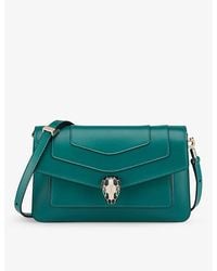 BVLGARI - Serpenti Forever Leather Cross-Body Bag - Lyst
