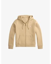 Polo Ralph Lauren - Logo-Embroidered Zip-Up Cotton-Blend Hoody - Lyst