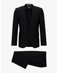 BOSS - Single-breasted Slim-fit Stretch-virgin Wool Suit - Lyst