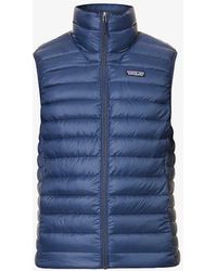 Patagonia - Padded Brand-patch Recycled-nylon Down Gilet - Lyst