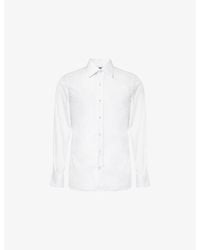 Tom Ford - Slim-Fit Long-Sleeves Cotton-Poplin Shirt - Lyst